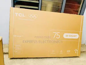 Slerk Slim Black TCL 75′′ UHD Smart Android Television (Model 75P6L
