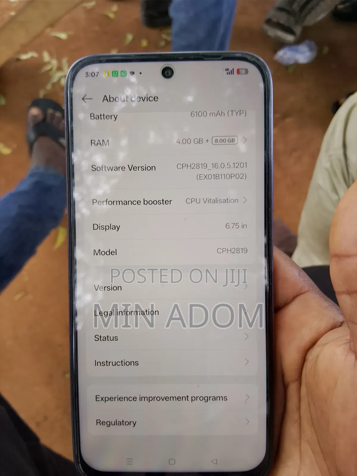 Oppo A6x 256 GB Silver