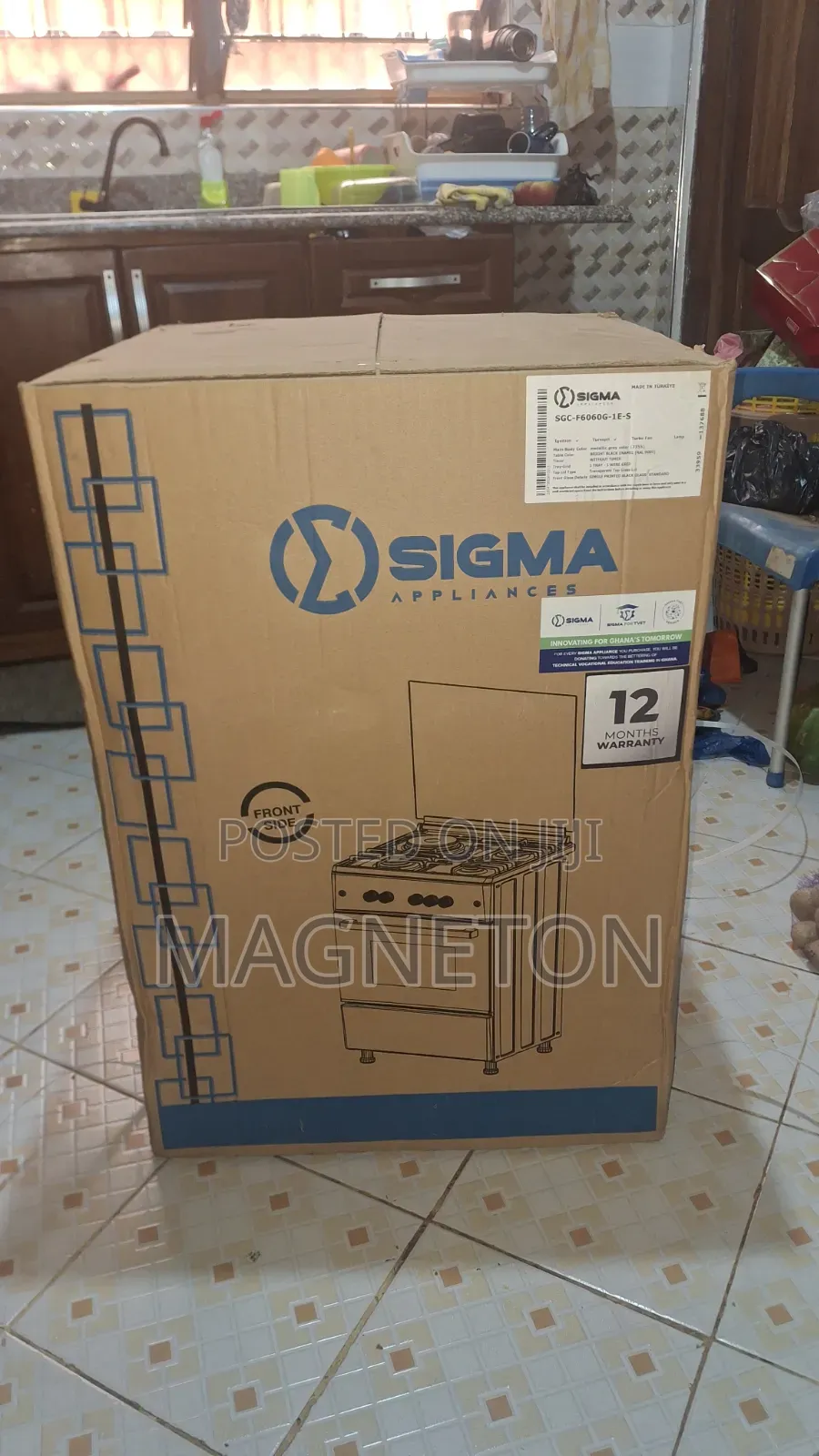 Sigma Stove and Oven 3 Gass 1electric