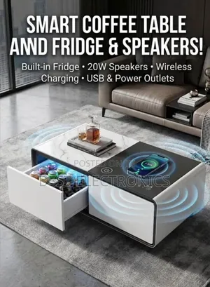 Smart Coffee Table and Fridge Speakers! Built-in Fridge