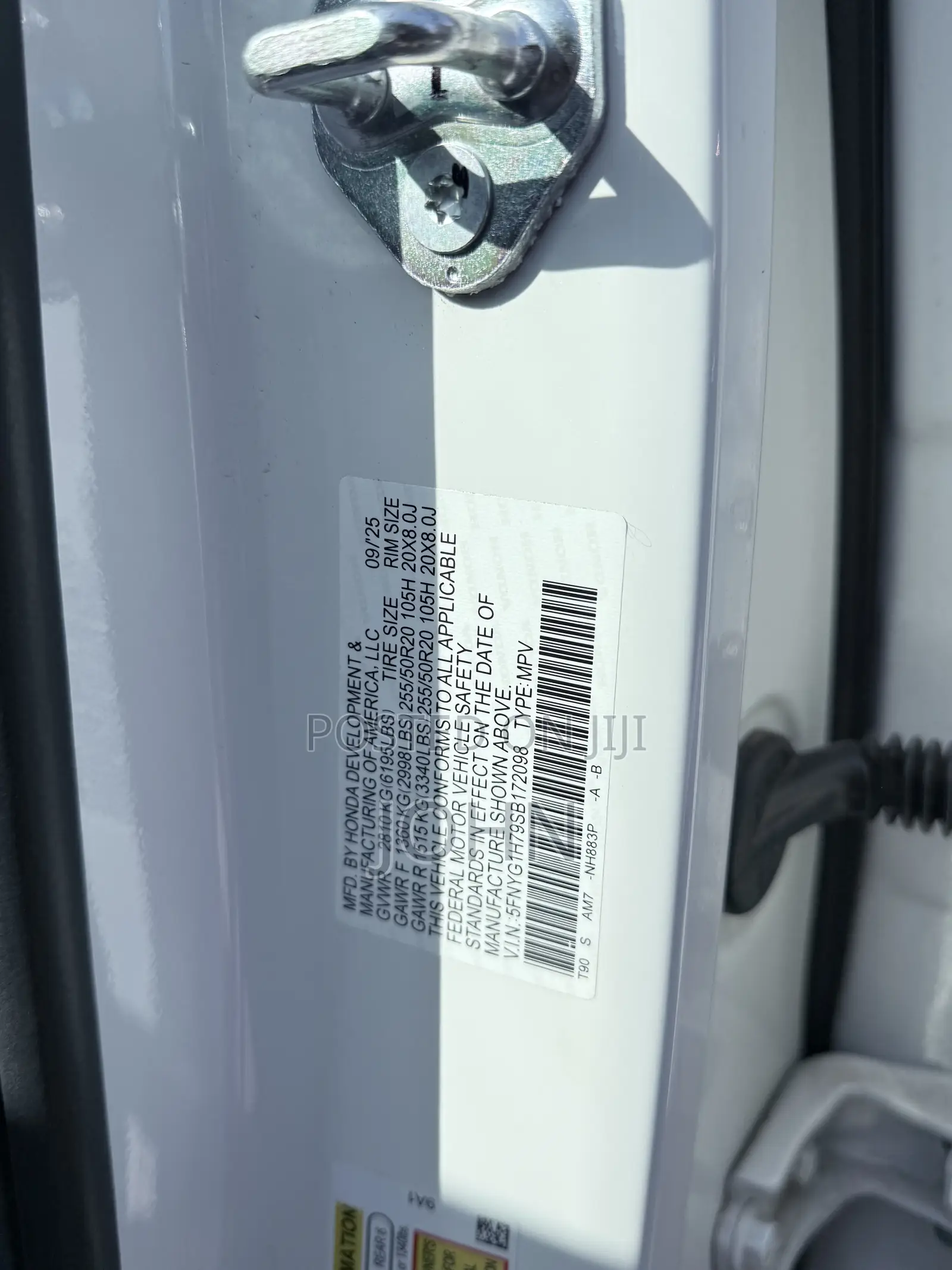 Honda Pilot Touring+ AWD 2025 White