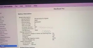Laptop Apple MacBook Pro 2020 8GB Intel Core i5 HDD 256GB