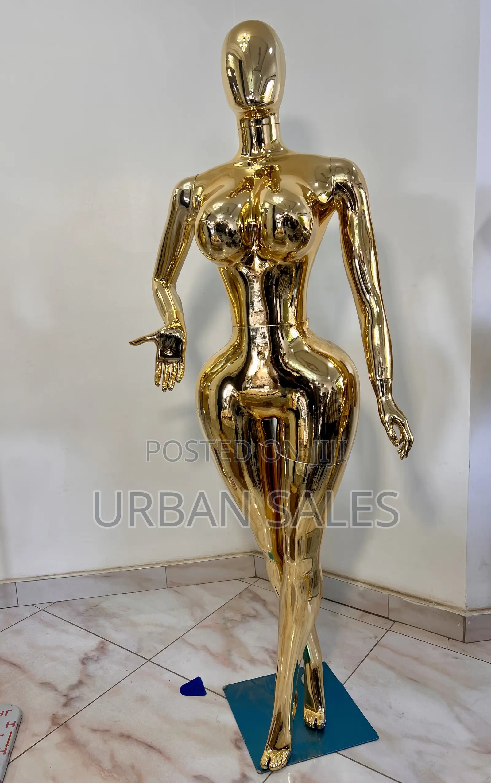 Glossy Gold Female Full Body Mannequin