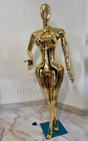 Glossy Gold Female Full Body Mannequin