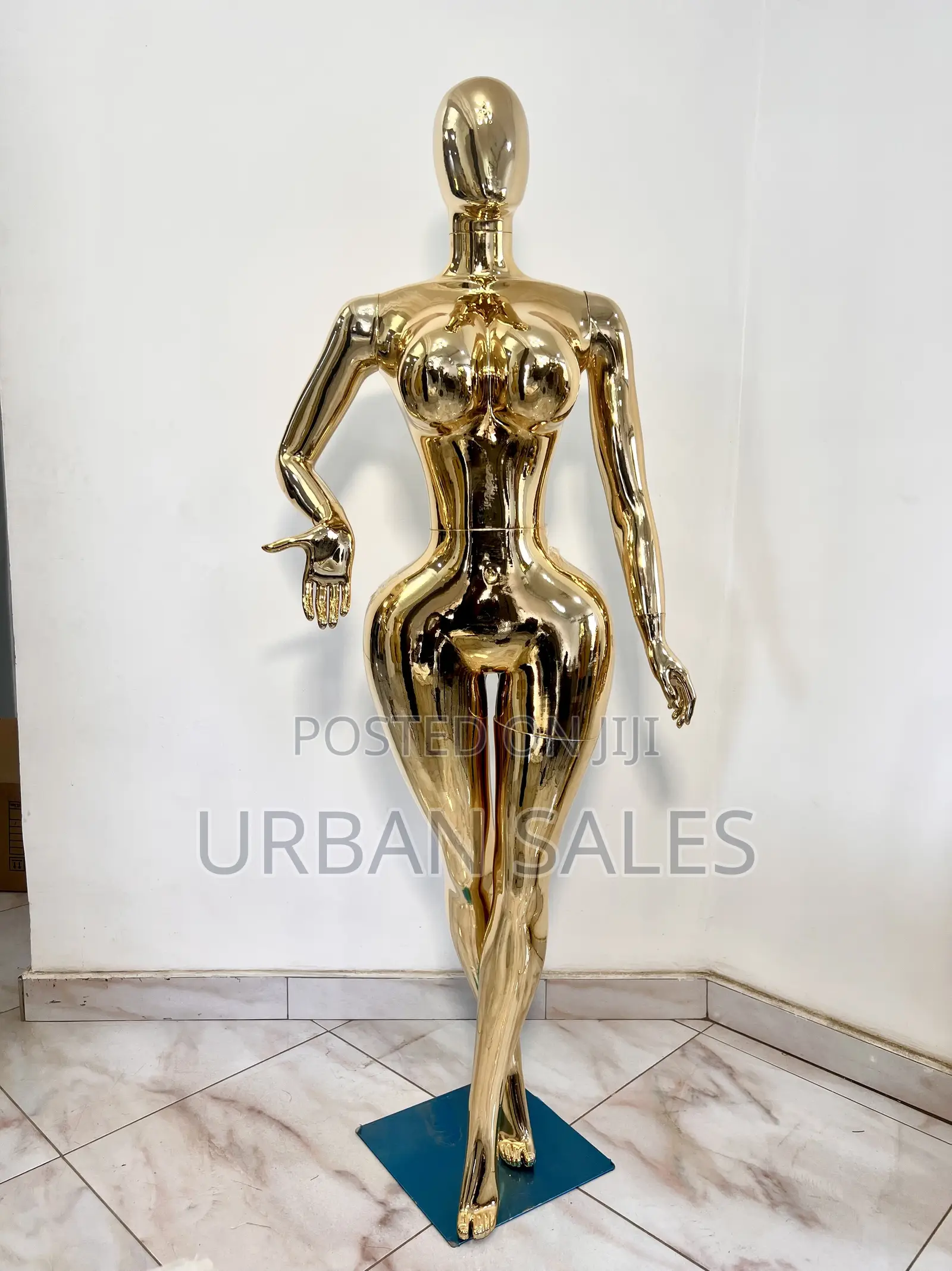 Glossy Gold Female Full Body Mannequin