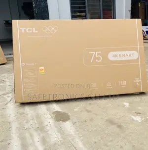 Fresh in Box TCL 75 Inch Smart Android Uhd TV
