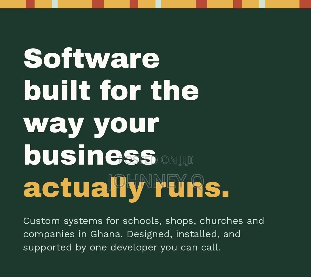 Custom Software for Schools, Shops, Churches Companies