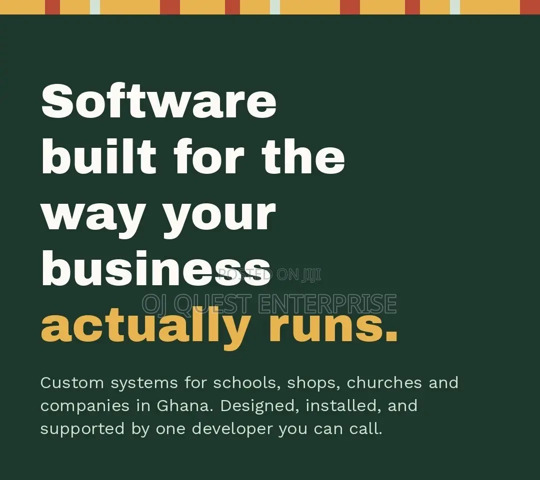 Custom Software for Schools, Shops, Churches Companies