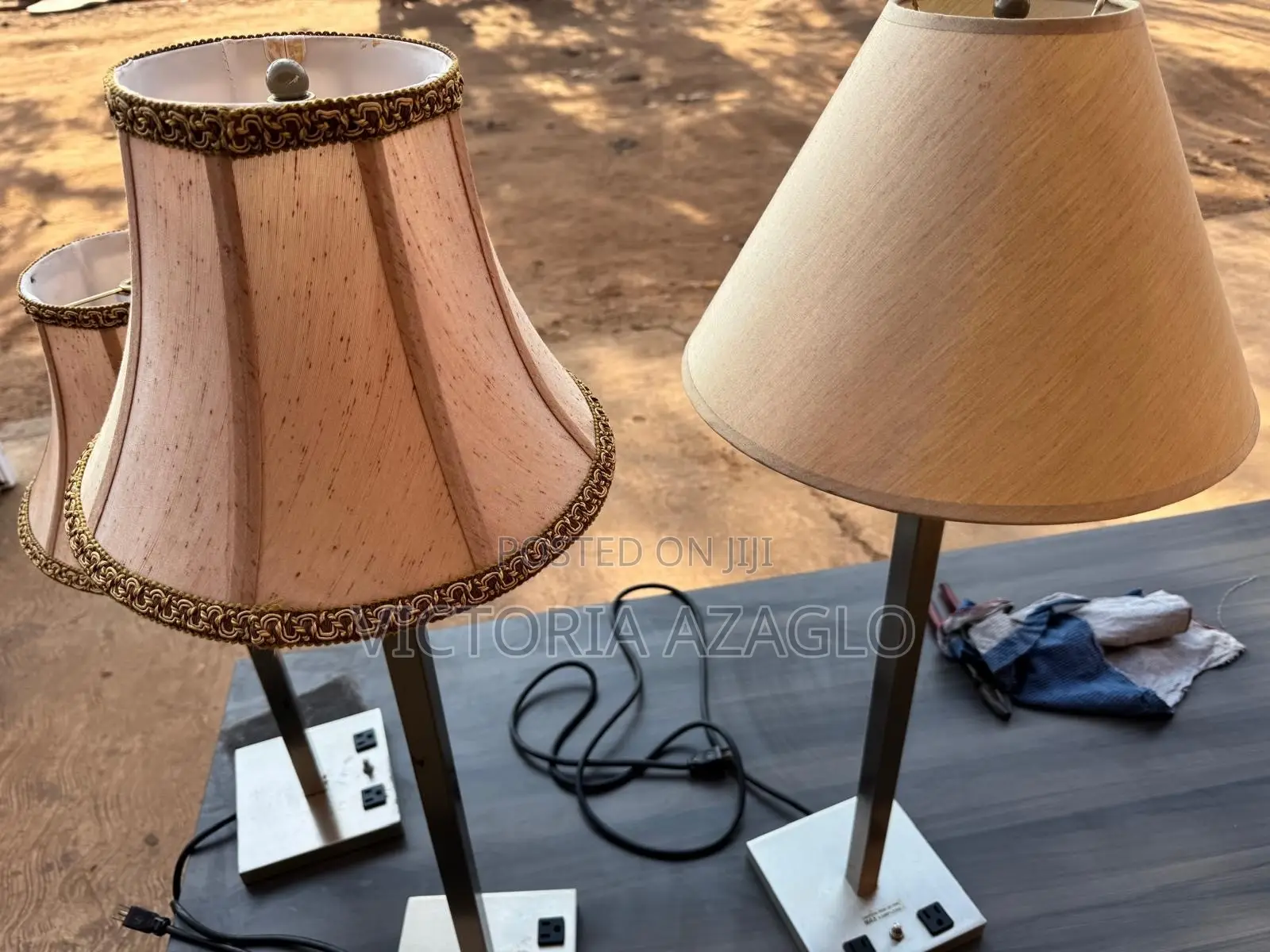 Multifunctional Table Lamp With Sockets