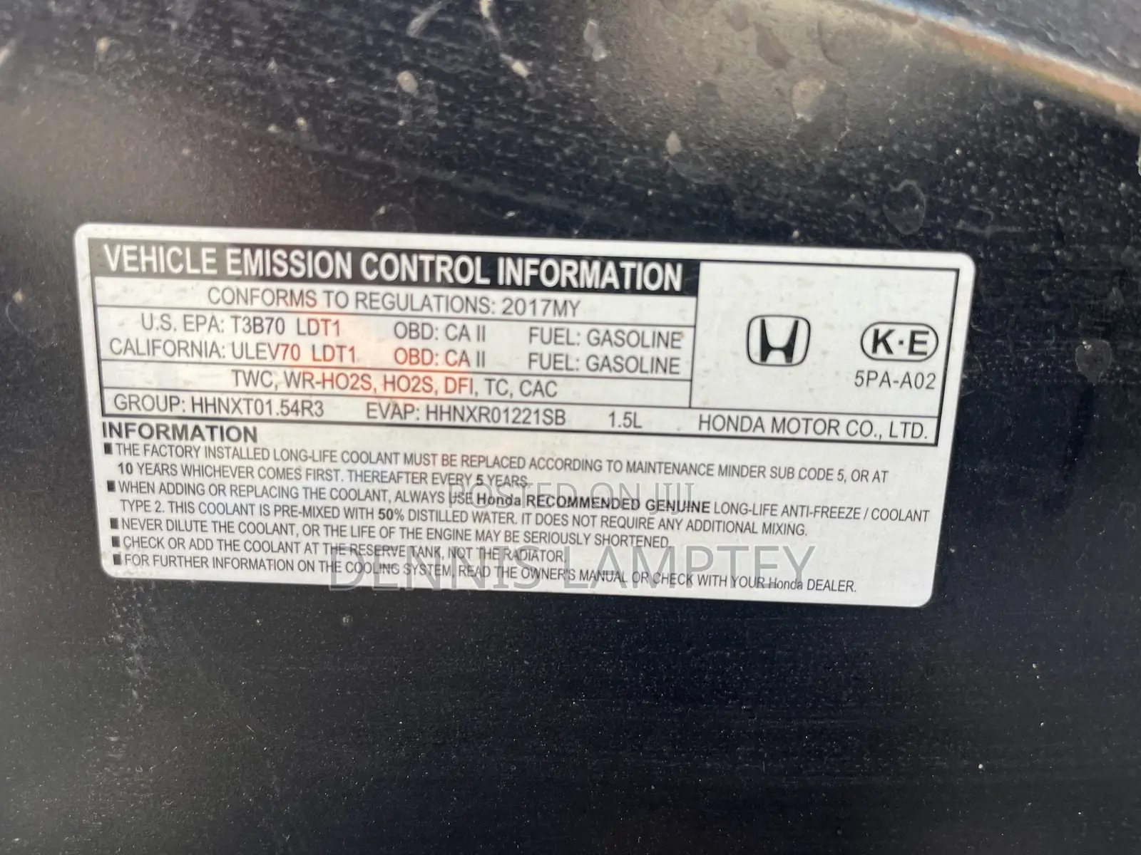 Honda CR-V 2017 Black