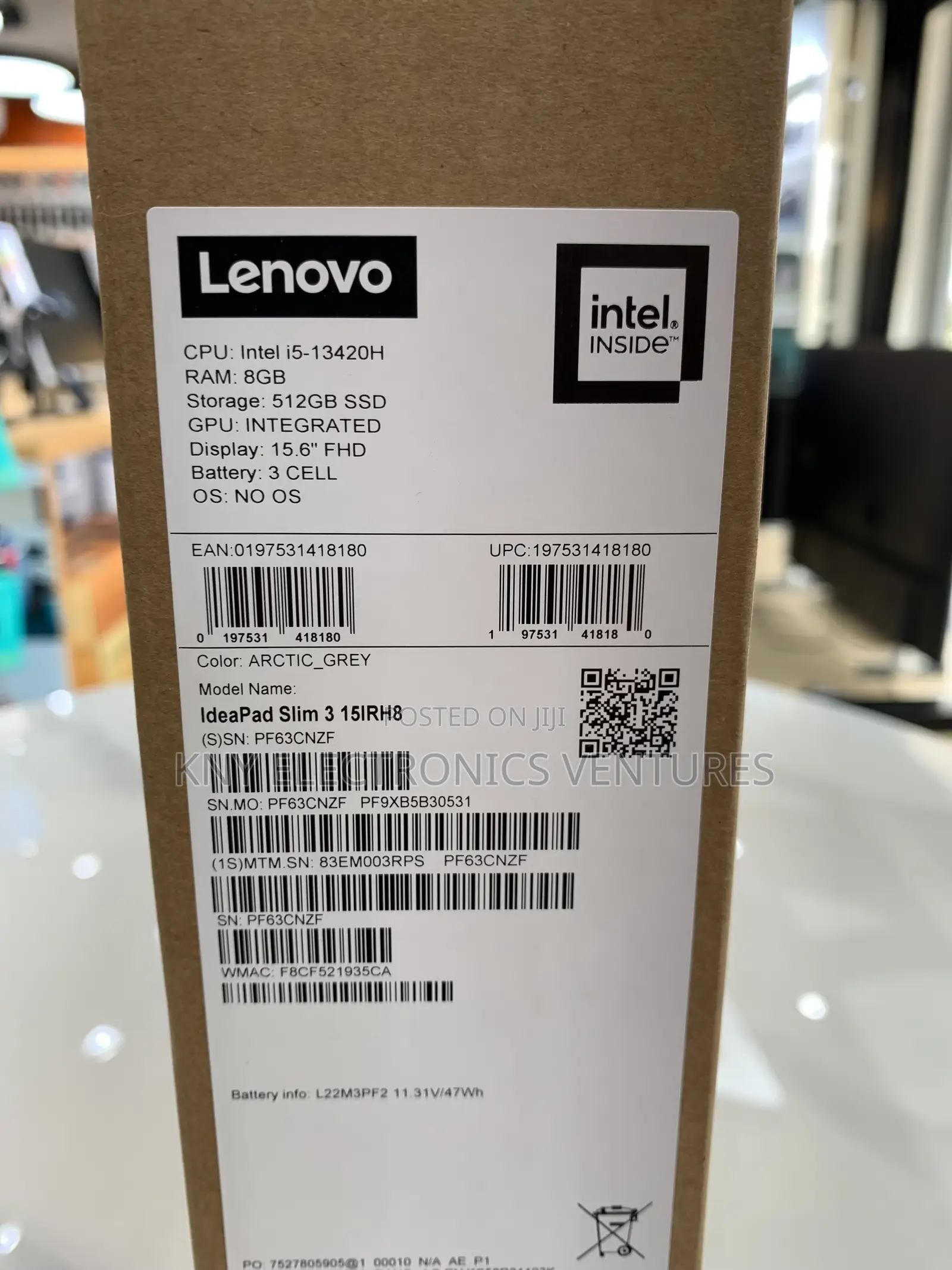New Laptop Lenovo Ideapad 3 8GB Intel Core i5 SSD 512GB