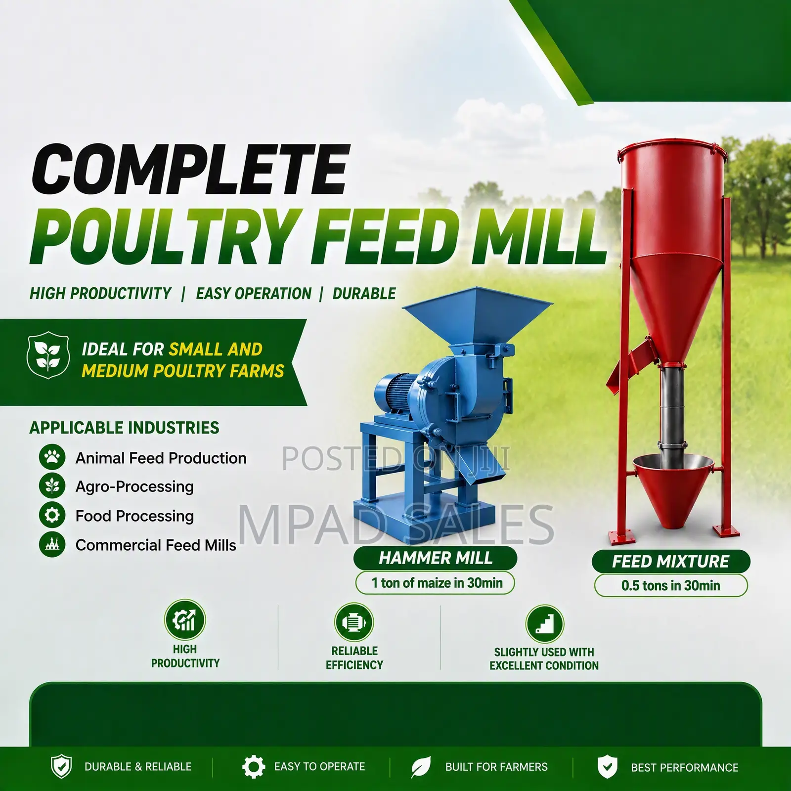 Complete Poultry Feeding Mill