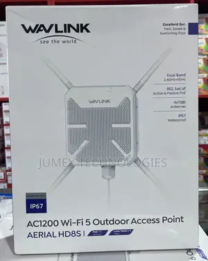 WAVELINK AC1200 Wi-Fi 5 Outdoor Access Point AERIAL HD8S WL-WN588HA2