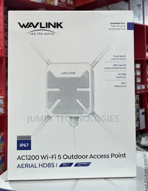 WAVELINK AC1200 Wi-Fi 5 Outdoor Access Point AERIAL HD8S WL-WN588HA2