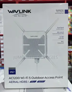 WAVELINK AC1200 Wi-Fi 5 Outdoor Access Point AERIAL HD8S WL-WN588HA2