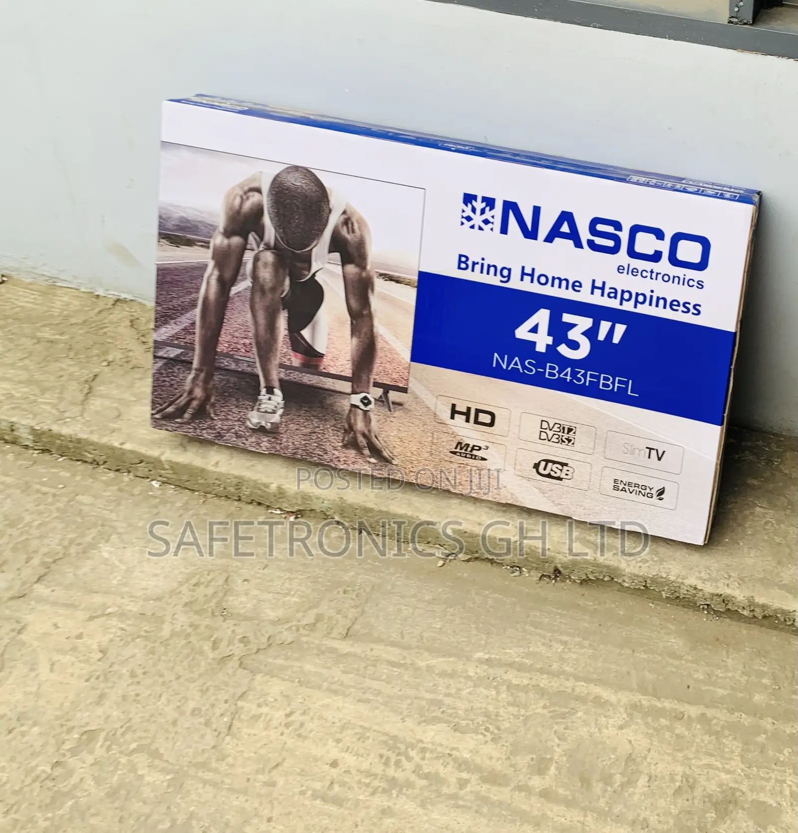 Quality Sleek ^ Led Digital Satellite Nasco 43 Inch Full HD TV