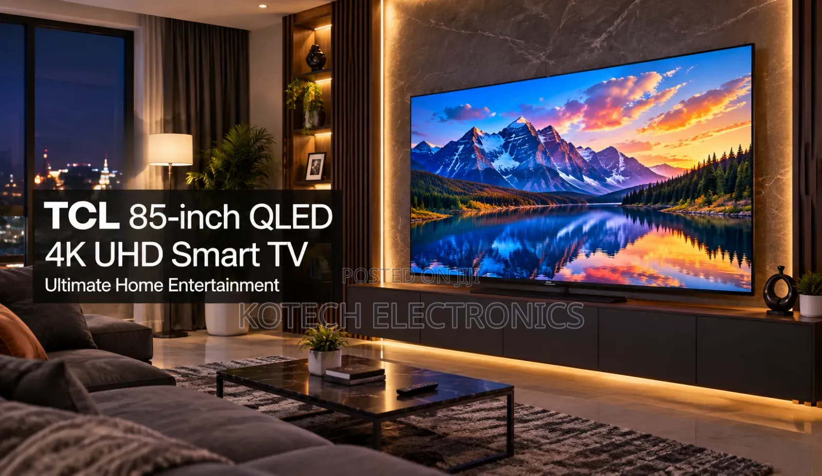 Premium TCL 85" Class - Q77K Series - UHD QLED Smart TV