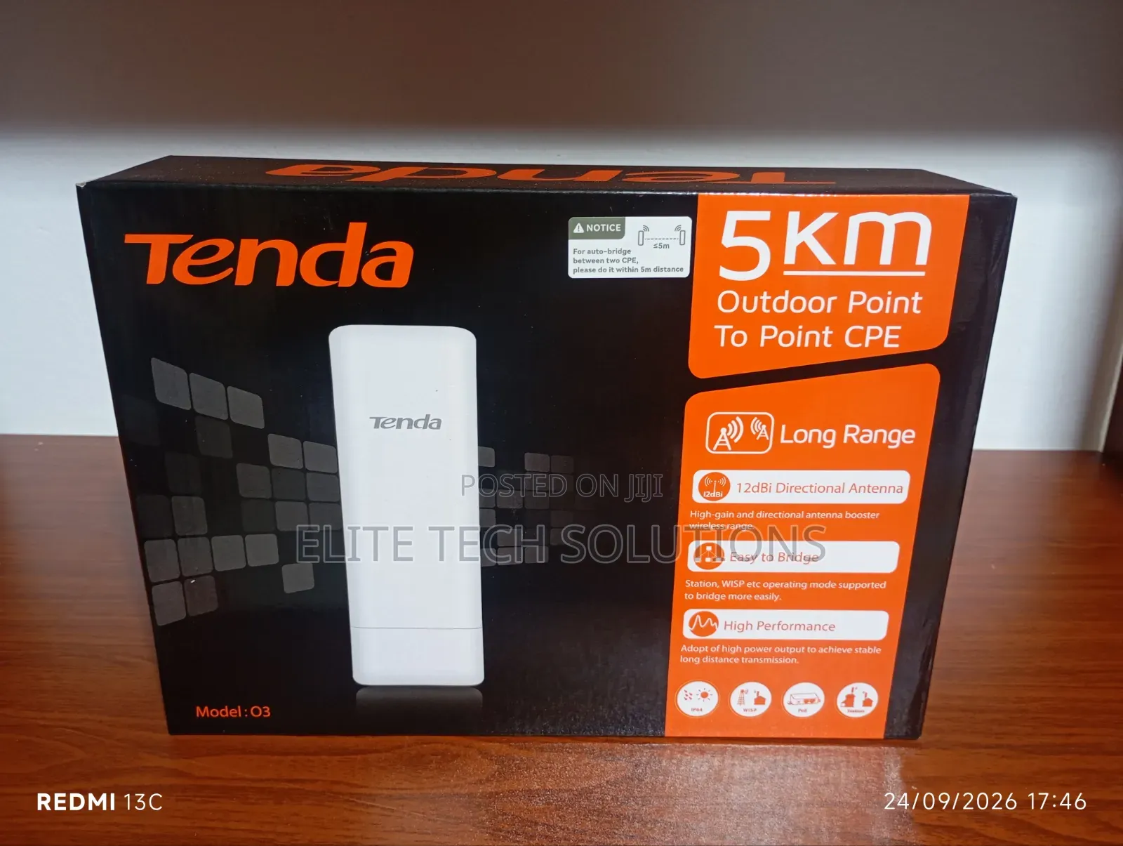 Tenda O3 Cpe Outdoor Point to Point