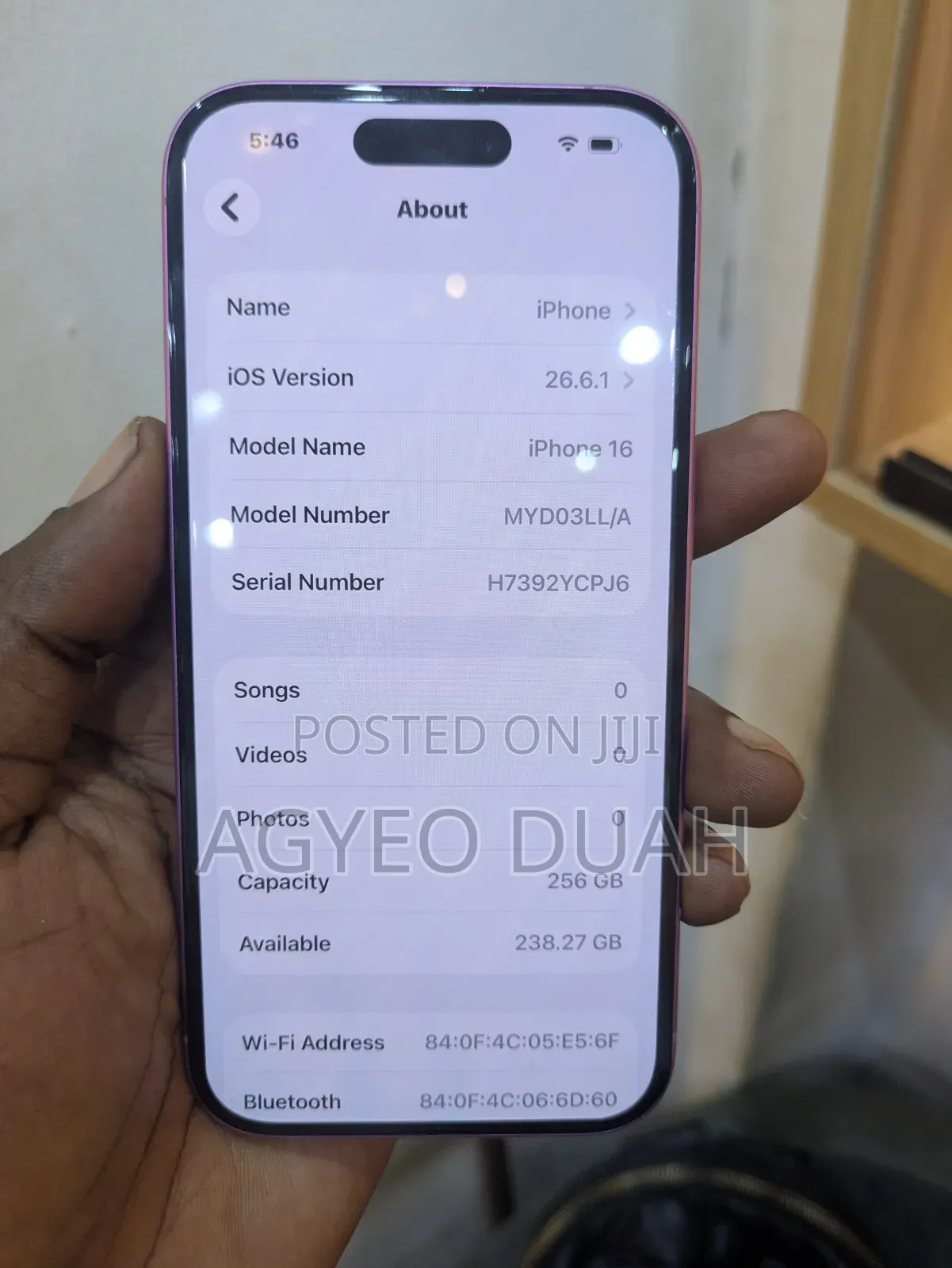 Apple iPhone 16 256 GB Pink