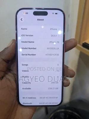 Apple iPhone 16 256 GB Pink