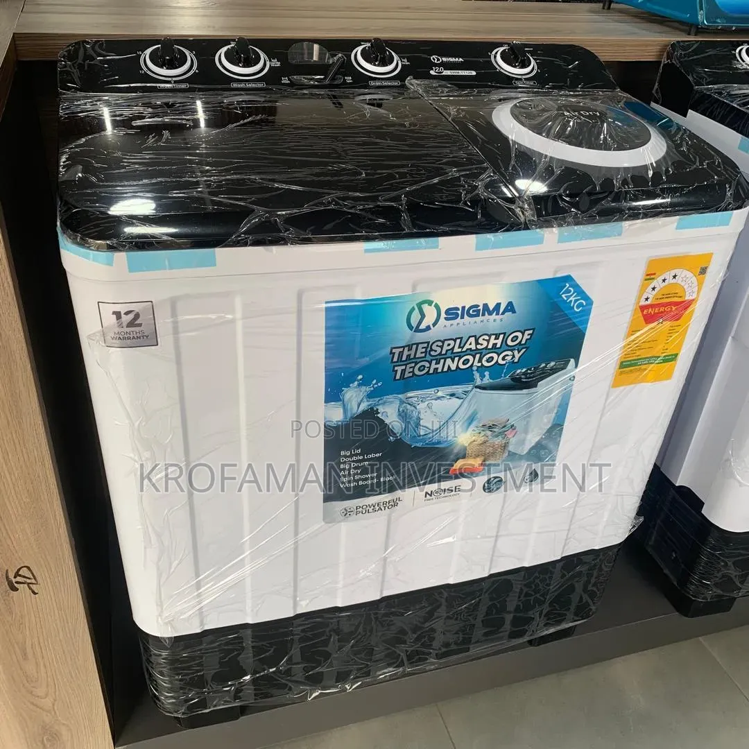 Sigma SWM-Tt100 10kg Twin Tub Semi-Automatic Washing Machine