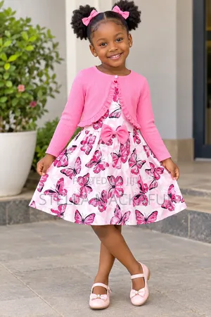 Cute Dress With Coat for 1-5yrs Only