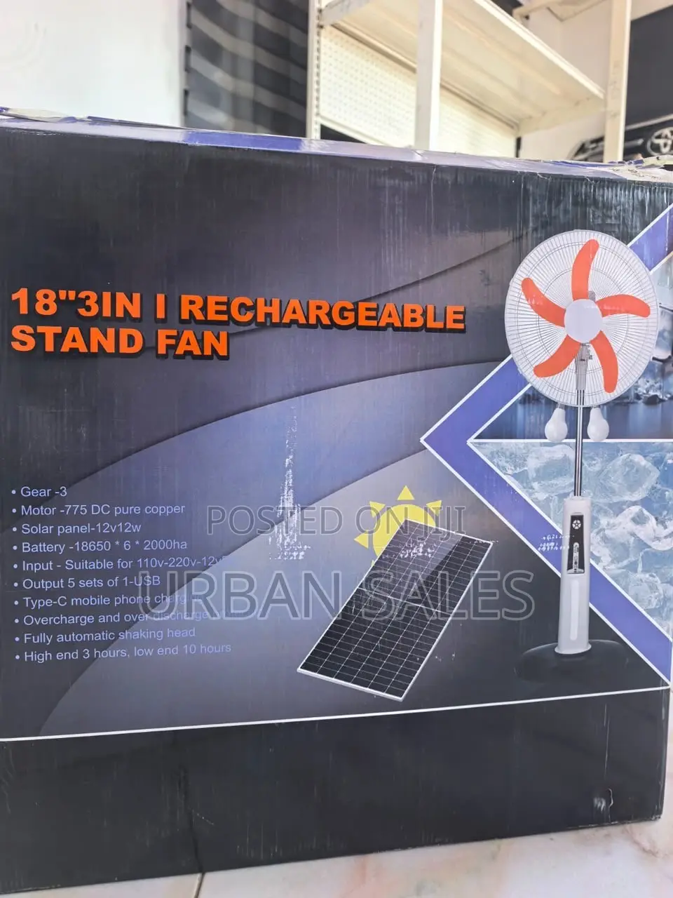 Solar Floor Fan
