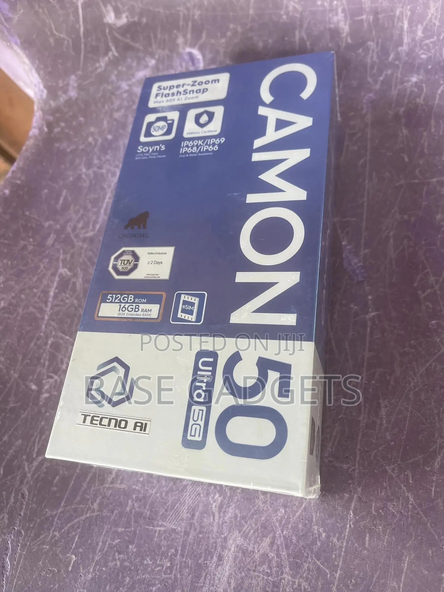 New Tecno Camon 50 Ultra 512 GB Black