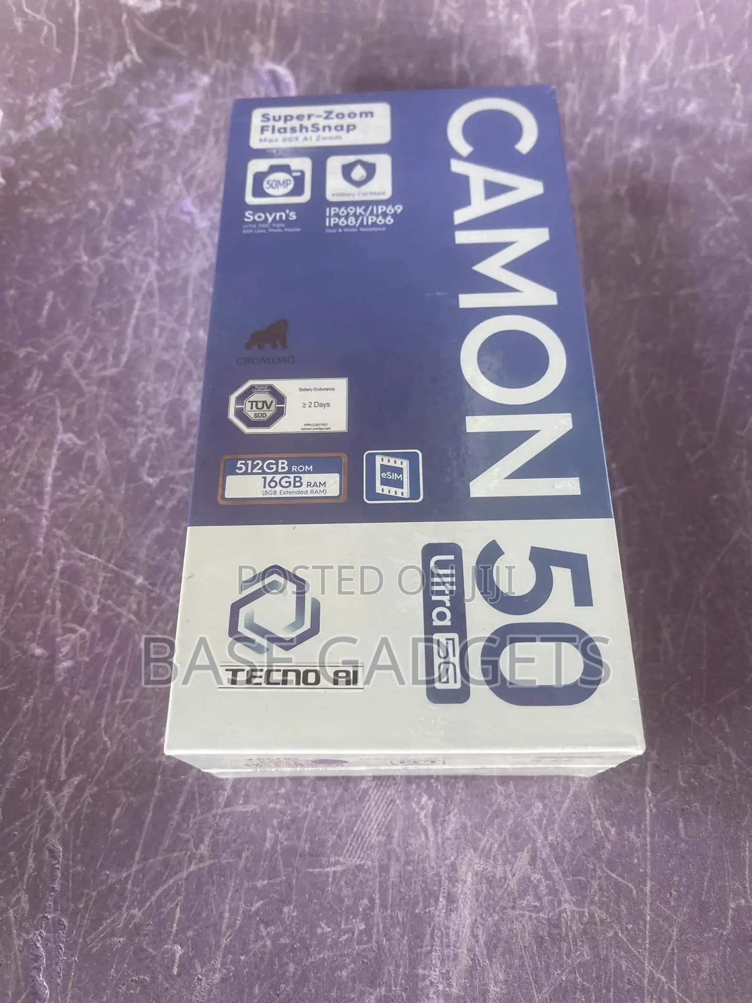New Tecno Camon 50 Ultra 512 GB Black