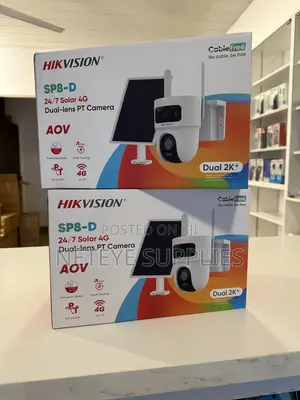 Hikvision 4+4MP 24/7 Solar 4G Dual-Lens PT Camera