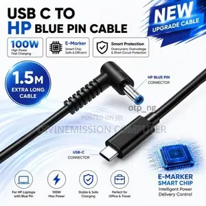 Type C to HP Blue Pin Cable, 100w