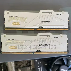 32gb Kingston Hyper Furry Beast League of Legends Ddr5 RGB Ram 6000mhz