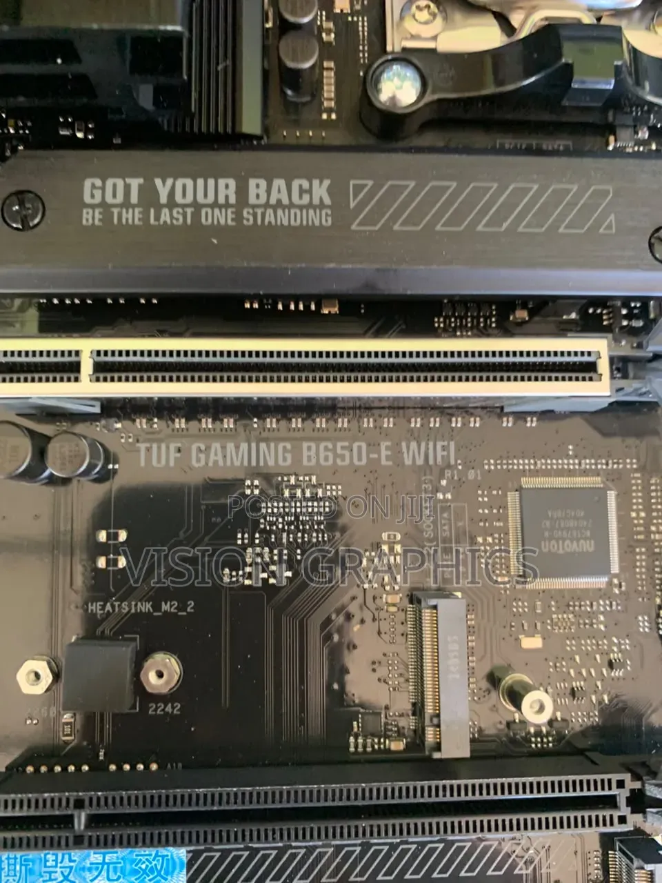 ASUS Tuf Gaming B650-E Wifi Motherboard With Ryzen 7 7800x3d