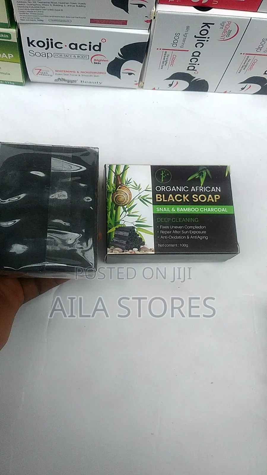 Organic African Snail and Bamboo Charcoal Soap