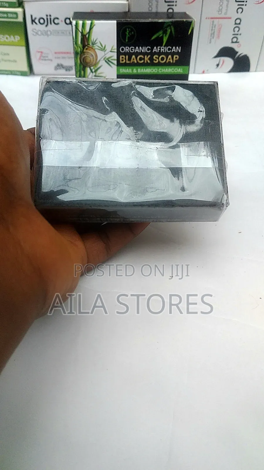 Organic African Snail and Bamboo Charcoal Soap