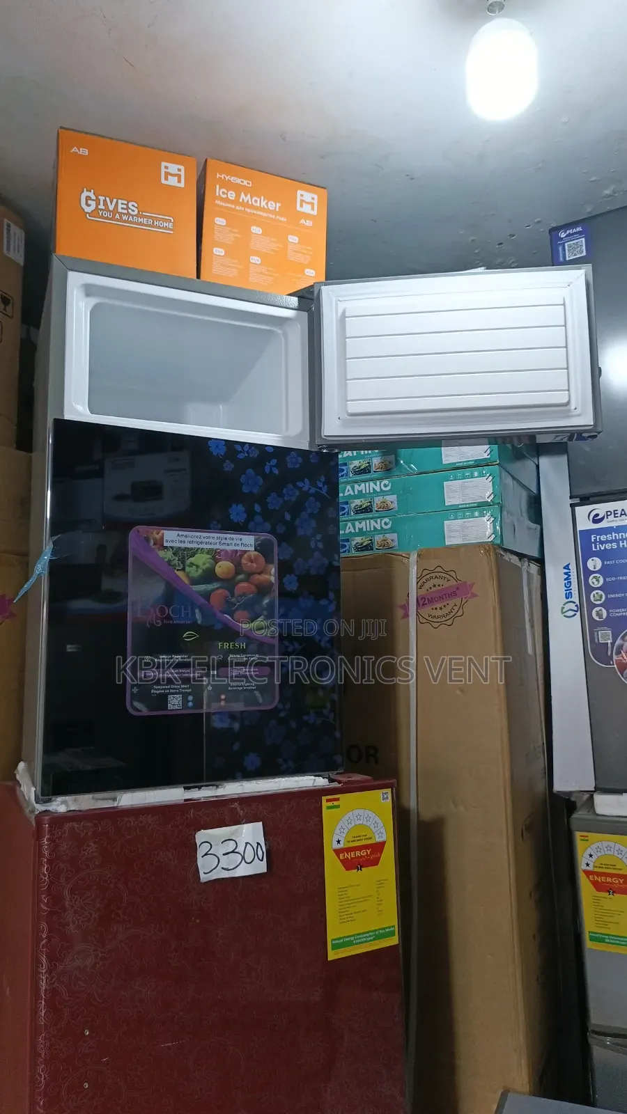 Roch Rf125(95ltr) Double Door Refrigerator