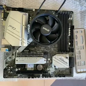 Asrock B550M PRO4 Wifi Motherboard With Ryzen 5 5600x and AMD Cooler