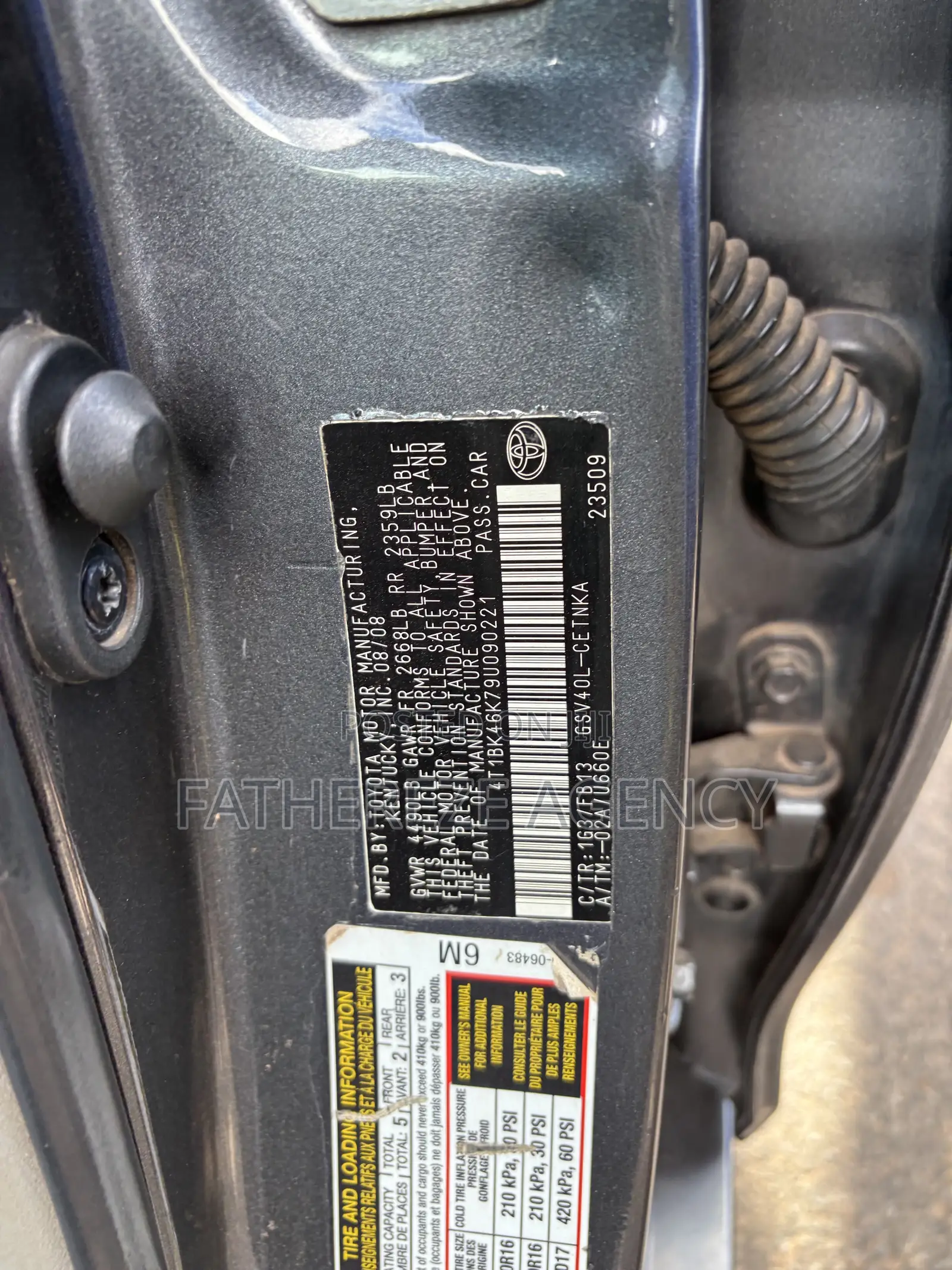 Toyota Camry 3.5 LE 2008 Gray