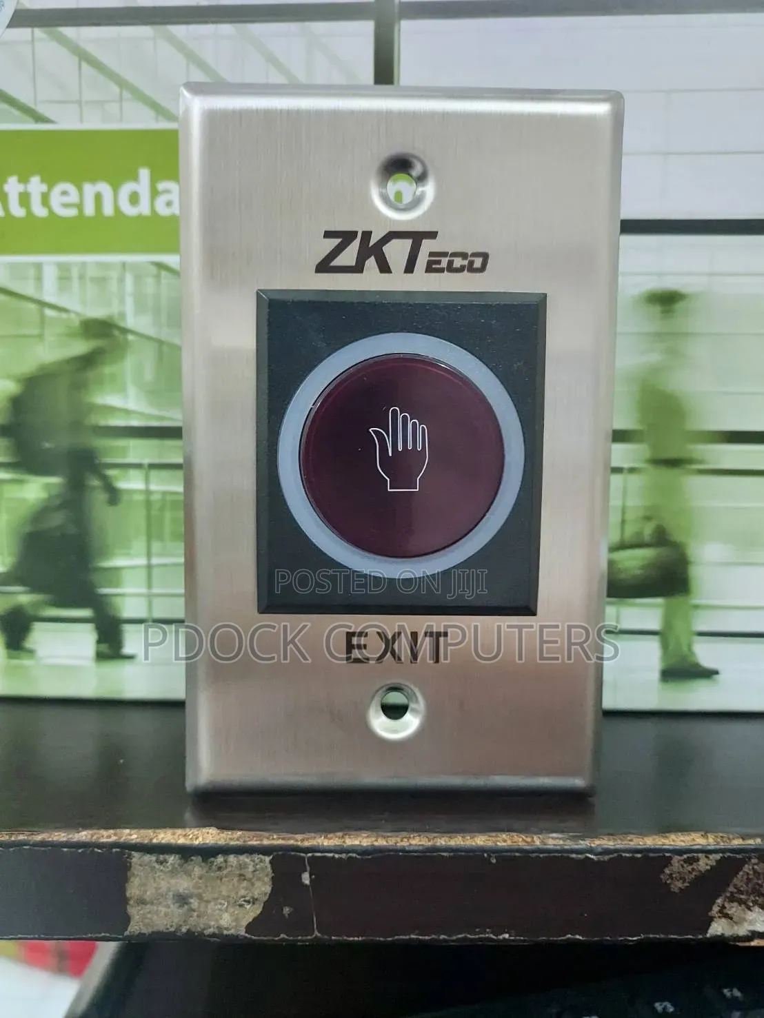 Exit Button TLEB102 Without Remote Zkteco (No Touch), Gang Box Include