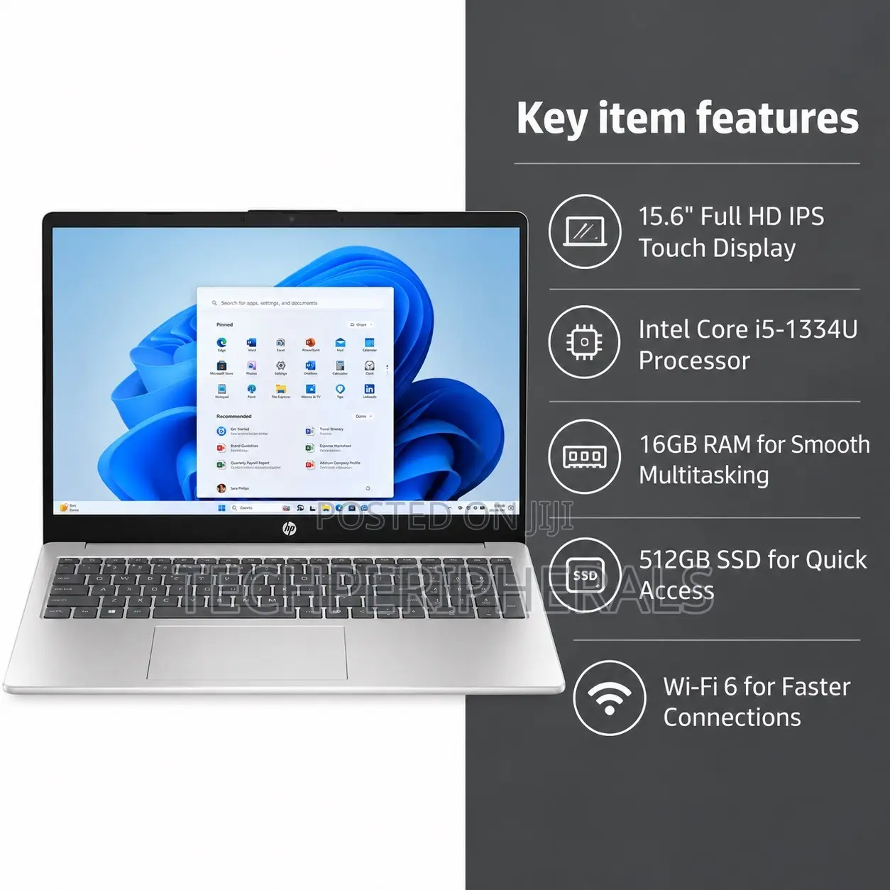 New Laptop HP 15 16GB Intel Core 5 SSD 512GB
