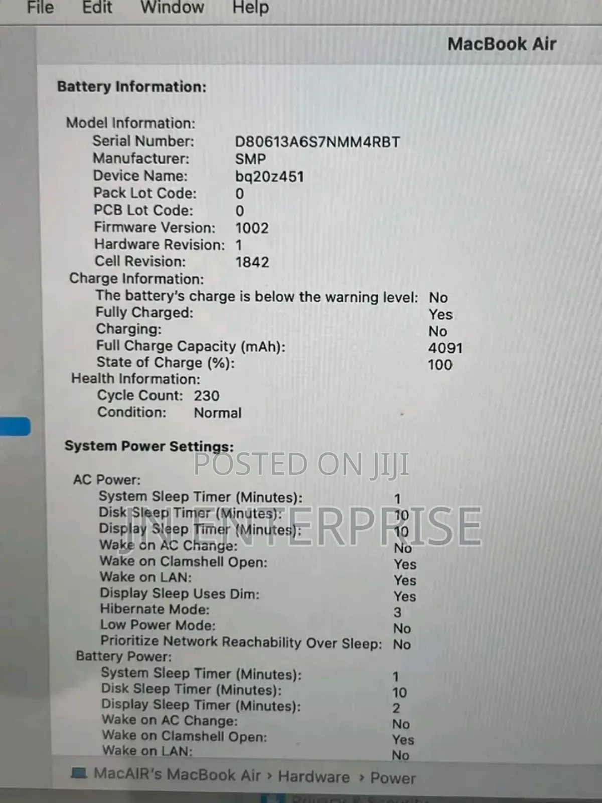 New Laptop Apple MacBook Air 2020 8GB Intel Core i5 SSD 512GB
