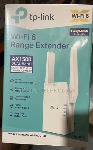 TP-Link AX1500 Wi-Fi 6 Range Extender RE505X WI-FI