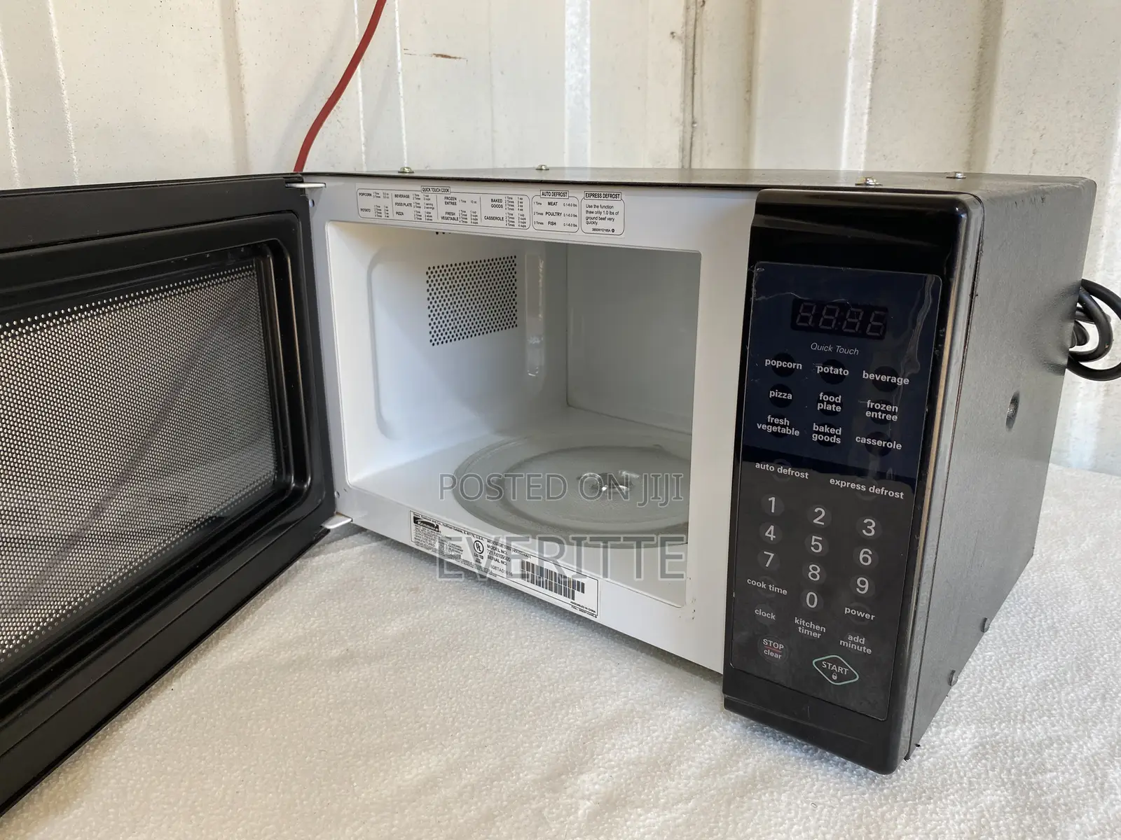 American Standard Kenmore 20L Black Smooth Leather Finish Microwave