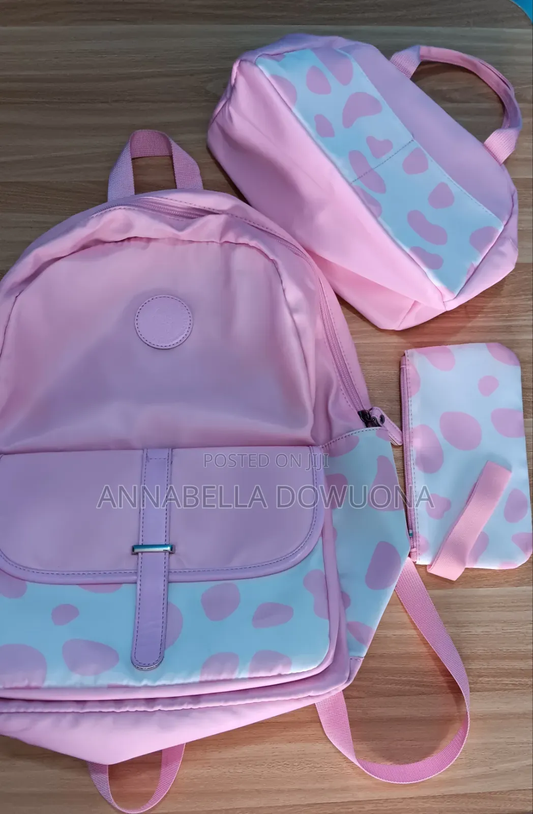 Pink School Bag Set