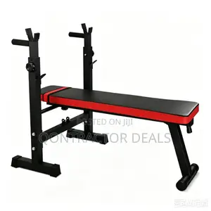 Qontractor Sports Gym Bench Barbell Rack Adjustable