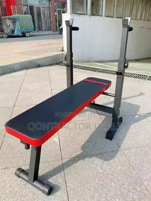 Qontractor Sports Gym Bench Barbell Rack Adjustable