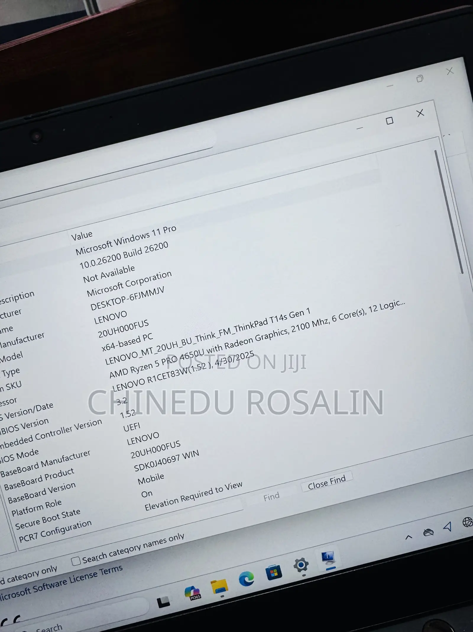 Laptop Lenovo ThinkPad T14s Gen 1 16GB AMD Ryzen 5 SSD 256GB