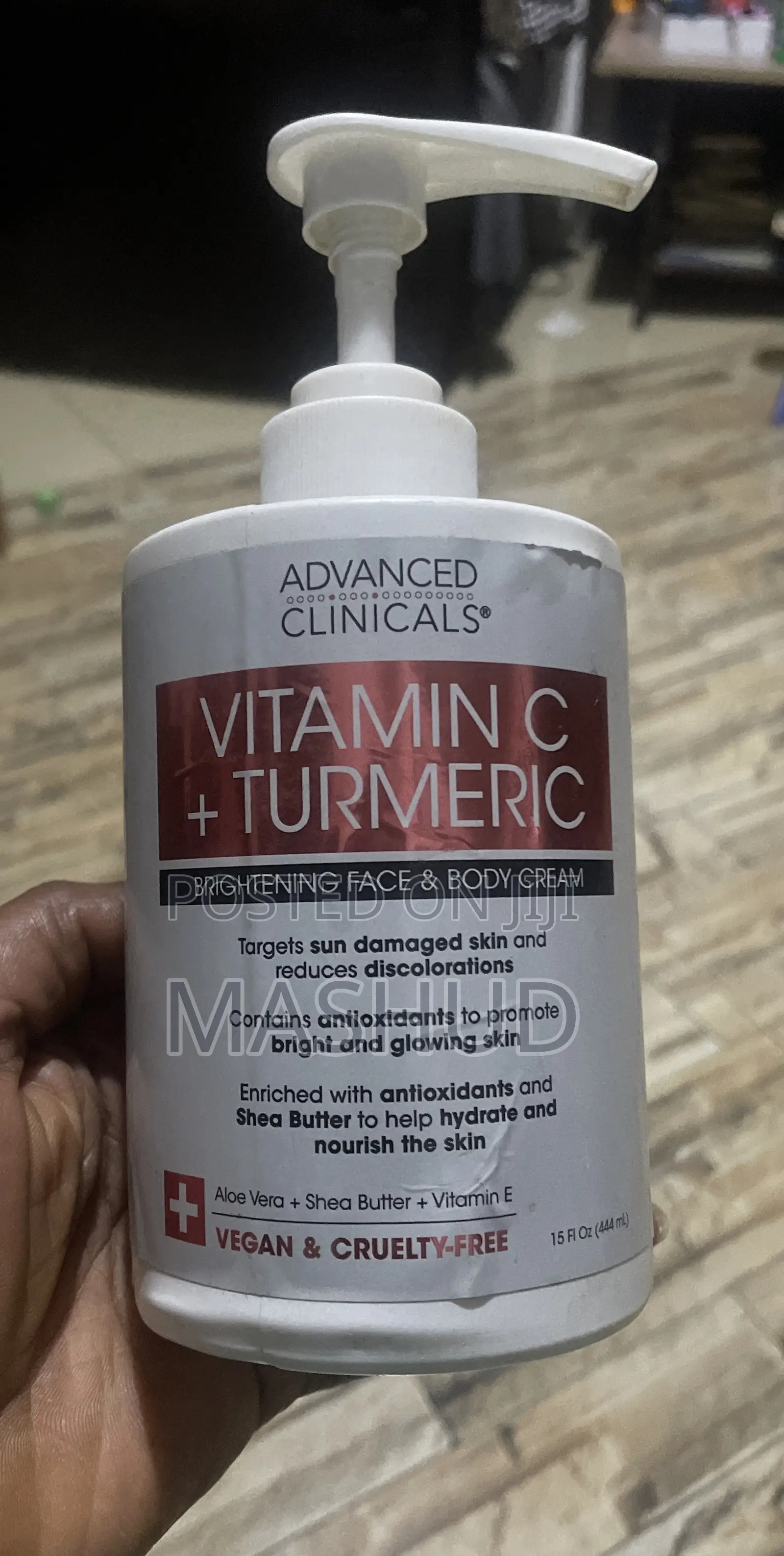 Advanced Clinicals Vitamin C + Turmeric Face Body Cream