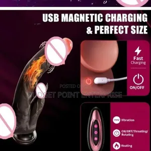 Realistic Soft Vibrator Dildo 9Inches Rechargeable Sex Toy