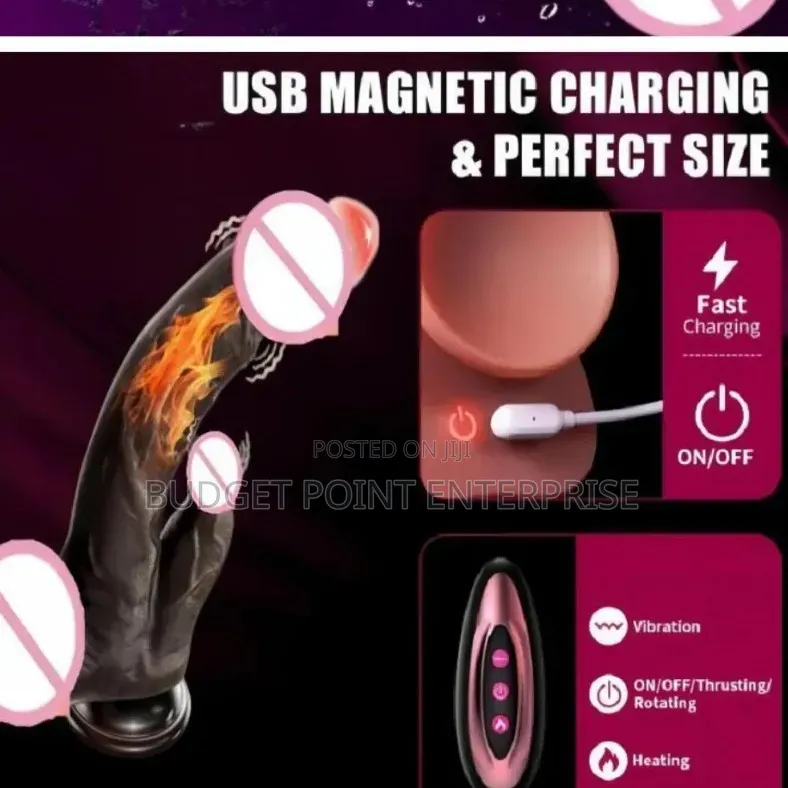 Realistic Soft Vibrator Dildo 9Inches Rechargeable Sex Toy
